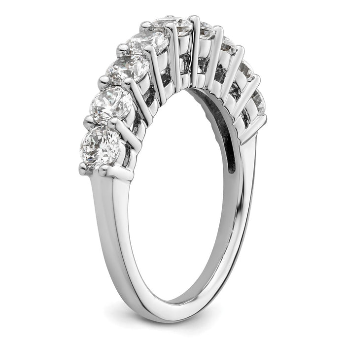 Buy Stylish 14K White Gold 9-Stone Diamond Band - 1.6 Carat Value-6