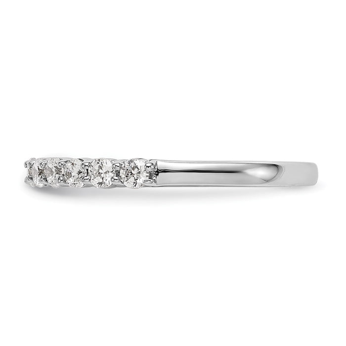 Buy Stylish 14K White Gold 11-Stone 1/2 Carat Diamond Eternity Band-3