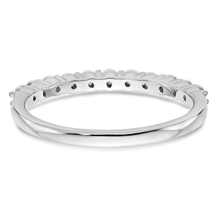 Buy Stylish 14K White Gold 11-Stone 1/2 Carat Diamond Eternity Band-5