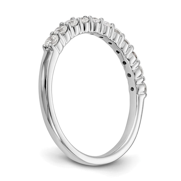 Buy Stylish 14K White Gold 11-Stone 1/2 Carat Diamond Eternity Band-6