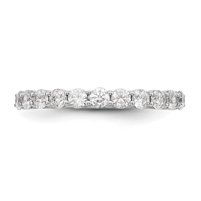 Buy Stylish 14K White Gold 11-Stone Diamond Eternity Band - 3/4 Carat Value!-4