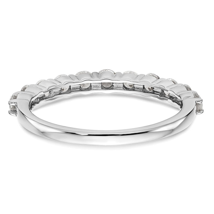Buy Stylish 14K White Gold 11-Stone Diamond Eternity Band - 3/4 Carat Value!-5