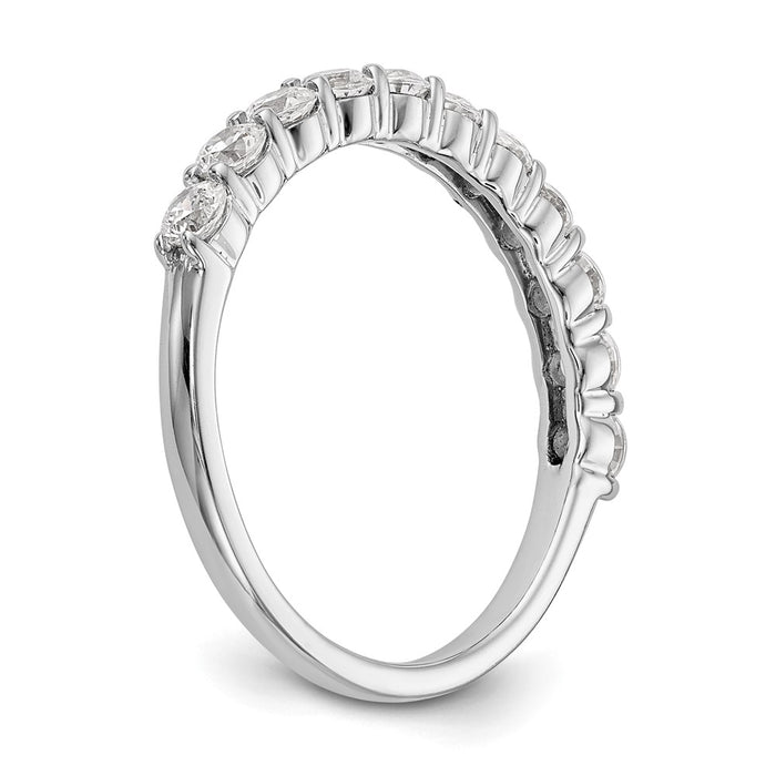 Buy Stylish 14K White Gold 11-Stone Diamond Eternity Band - 3/4 Carat Value!-6
