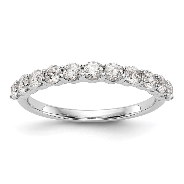 Buy Stylish 14K White Gold 11-Stone Diamond Eternity Band - 3/4 Carat Value!-1