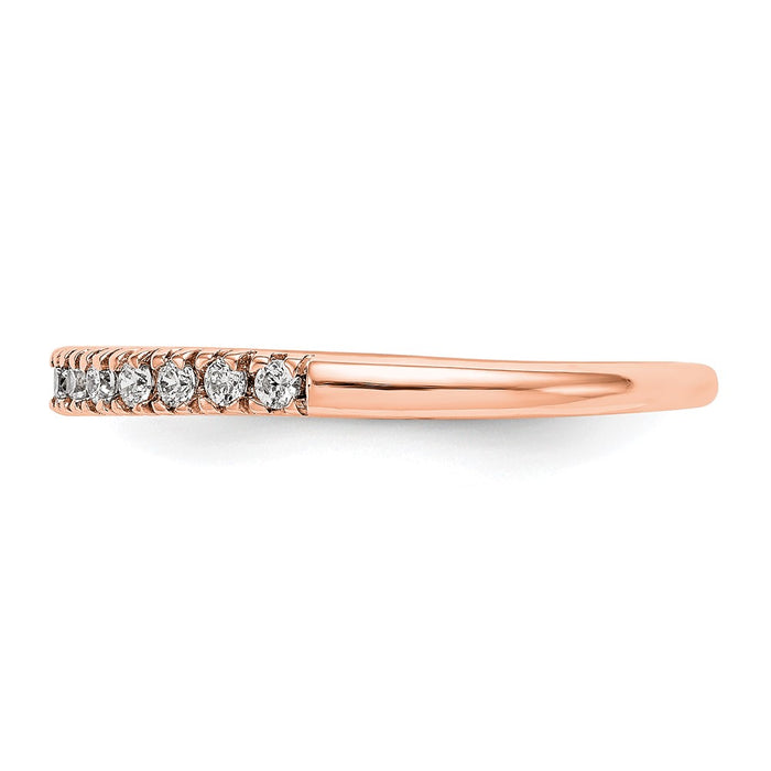 Buy Exclusive 14K Rose Gold 1/4 Carat Diamond Eternity Band - Stylish Value-3