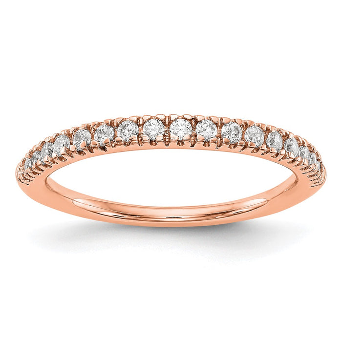 Buy Exclusive 14K Rose Gold 1/4 Carat Diamond Eternity Band - Stylish Value-1