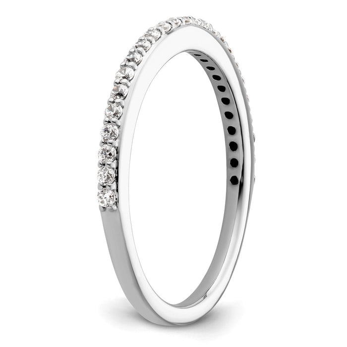 High-Quality 14K White Gold 1/4 Carat Diamond Eternity Band - Stylish Value!-6