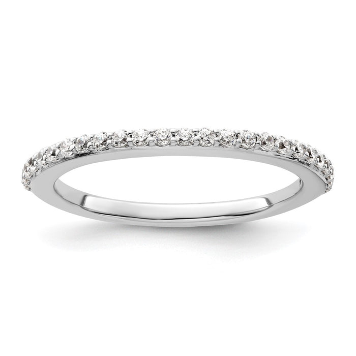 High-Quality 14K White Gold 1/4 Carat Diamond Eternity Band - Stylish Value!-1