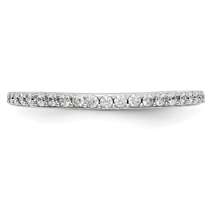 Buy Exclusive 14K White Gold 1/4 Carat Diamond Eternity Band - Stylish Value!-4