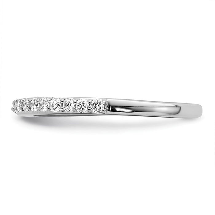 Buy 14K White Gold 1/3 Carat Diamond Eternity Band - Stylish Luxury Ring-3