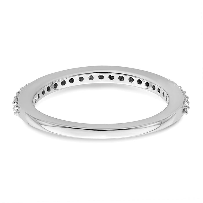 Buy 14K White Gold 1/3 Carat Diamond Eternity Band - Stylish Luxury Ring-5