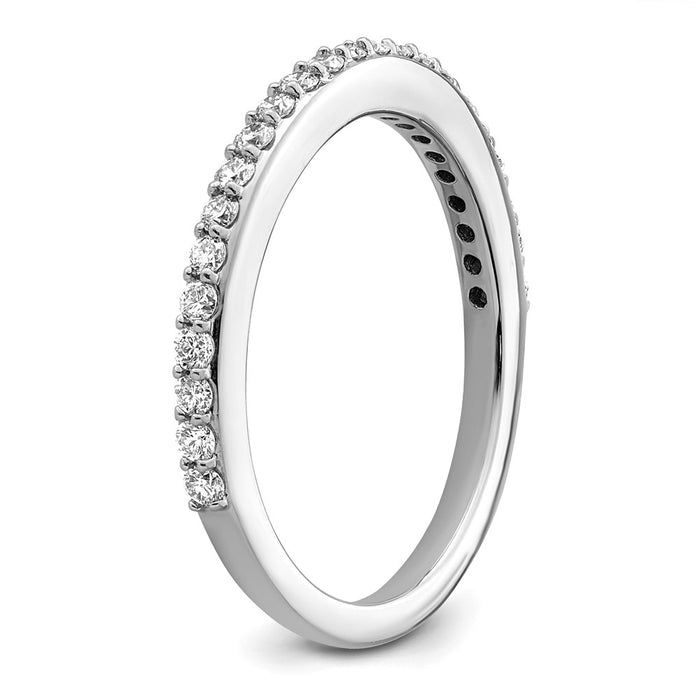 Buy 14K White Gold 1/3 Carat Diamond Eternity Band - Stylish Luxury Ring-6