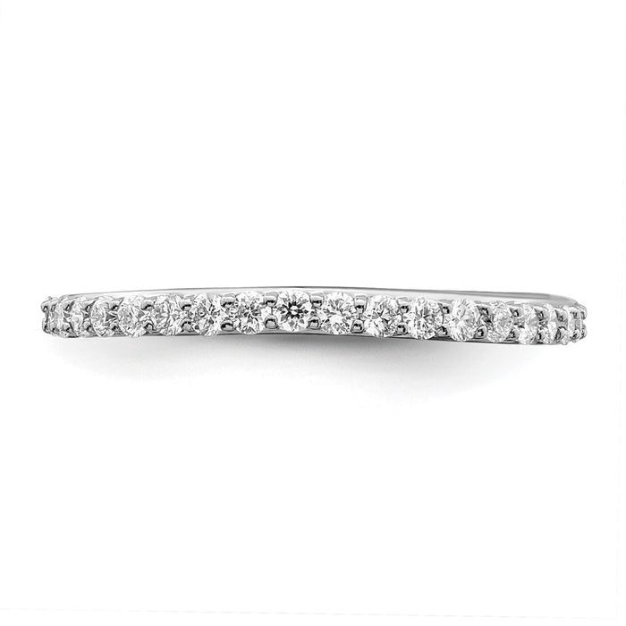 Buy Stylish 14K White Gold 3/8 Carat Diamond Eternity Band - Luxury Value-4