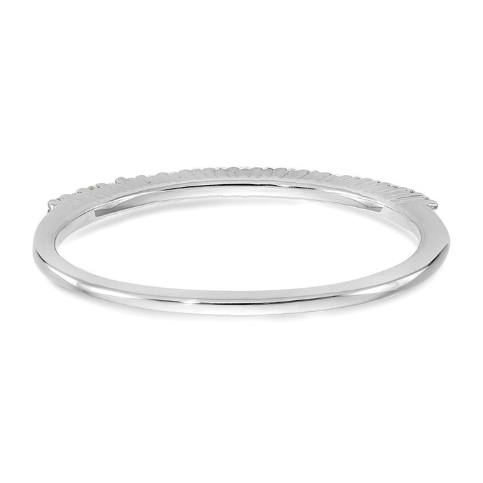 Exclusive 14K White Gold Diamond Band - 1/10 Carat, Stylish Luxury Jewelry-5