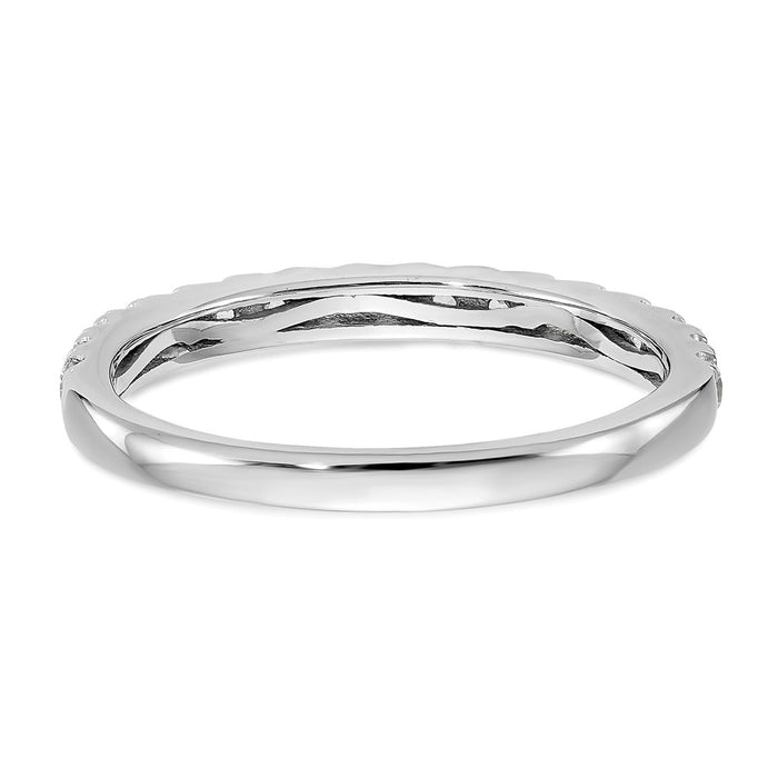 Exclusive 14K White Gold 3/8 Carat Diamond Band - Stylish & Affordable Luxury-5