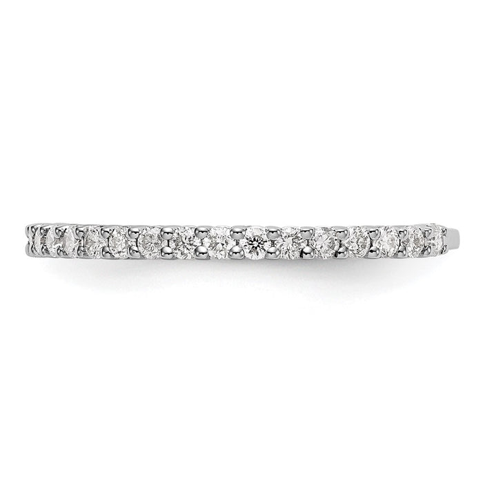 Buy Stylish 14K White Gold 3/8 Carat Full Circle Diamond Band - Luxury Value!-3