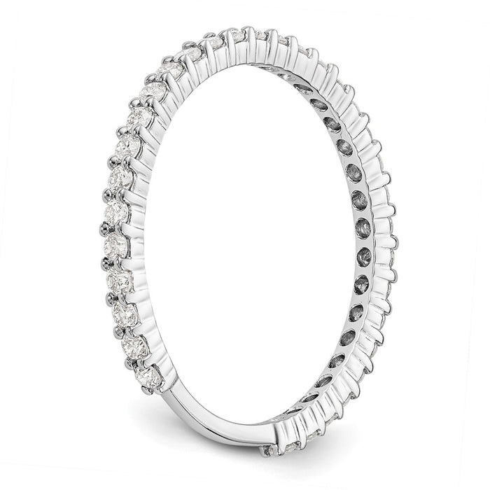 Buy Stylish 14K White Gold 3/8 Carat Full Circle Diamond Band - Luxury Value!-6