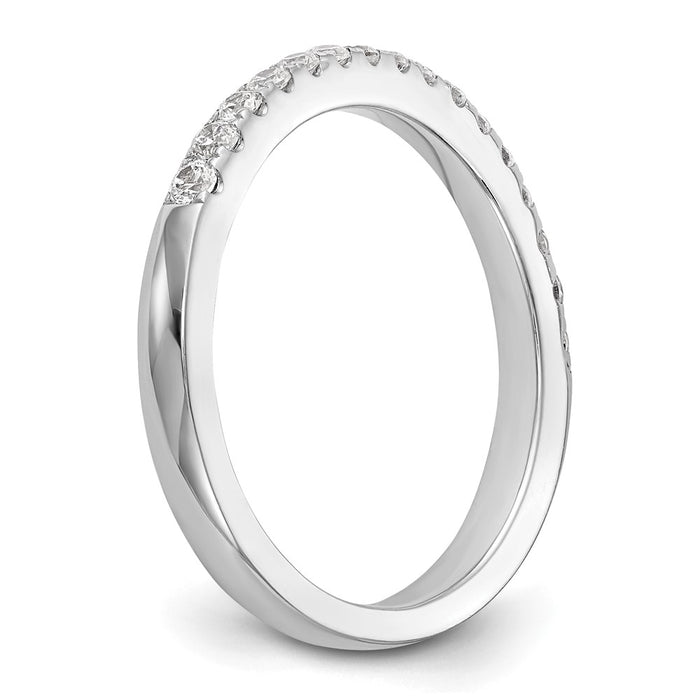 Buy Stylish 14K White Gold Wedding Band Set with 1/5 Carat Diamond - Affordable Price!-6