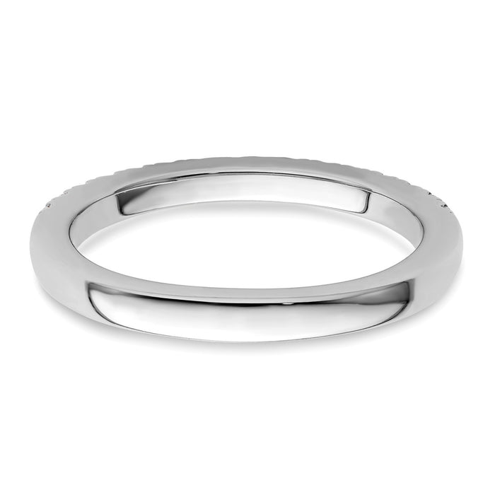 Buy Stylish 14K White Gold Wedding Band Set with 1/3 Carat Diamonds - Luxury Value!-5