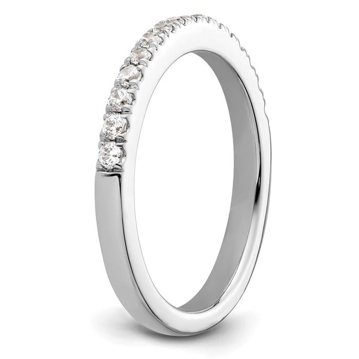 Buy Stylish 14K White Gold Wedding Band Set with 1/3 Carat Diamonds - Luxury Value!-6