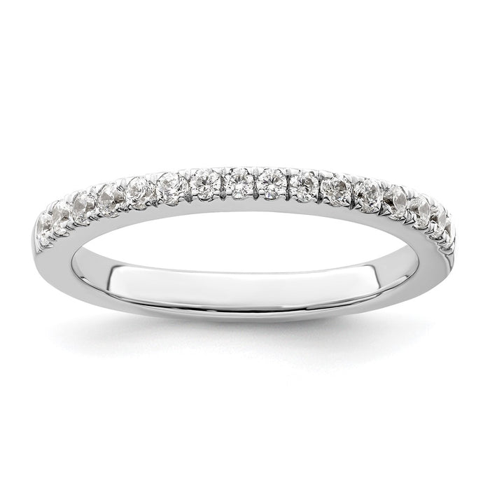 Buy Stylish 14K White Gold Wedding Band Set with 1/3 Carat Diamonds - Luxury Value!-1