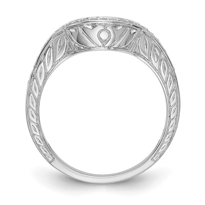 Exclusive 14K White Gold Wedding Band with 1/8 Carat Diamonds - Stylish Value-2