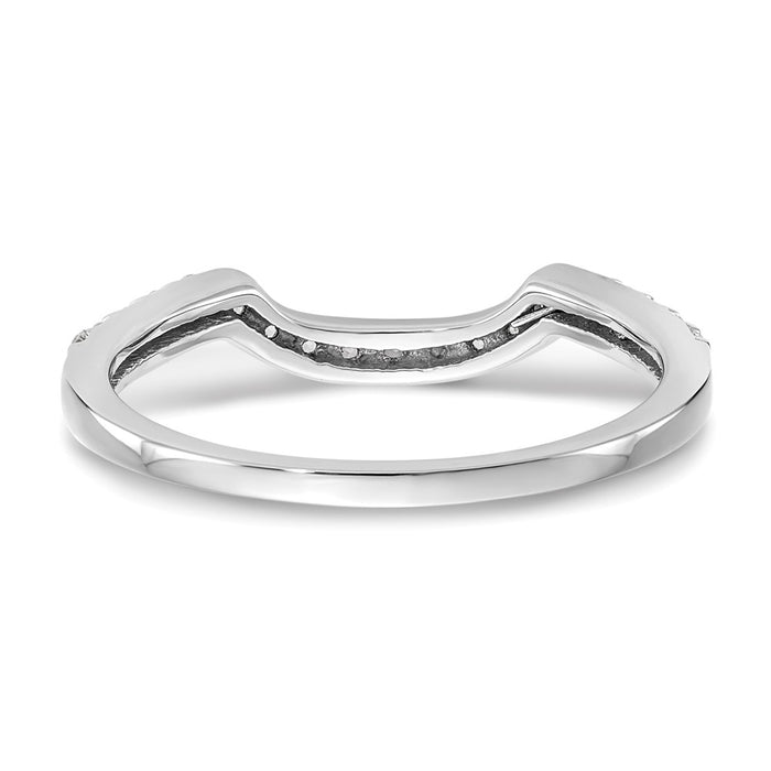 Exclusive 14K White Gold 1/4 Carat Diamond Wedding Band - Stylish & Affordable!-5