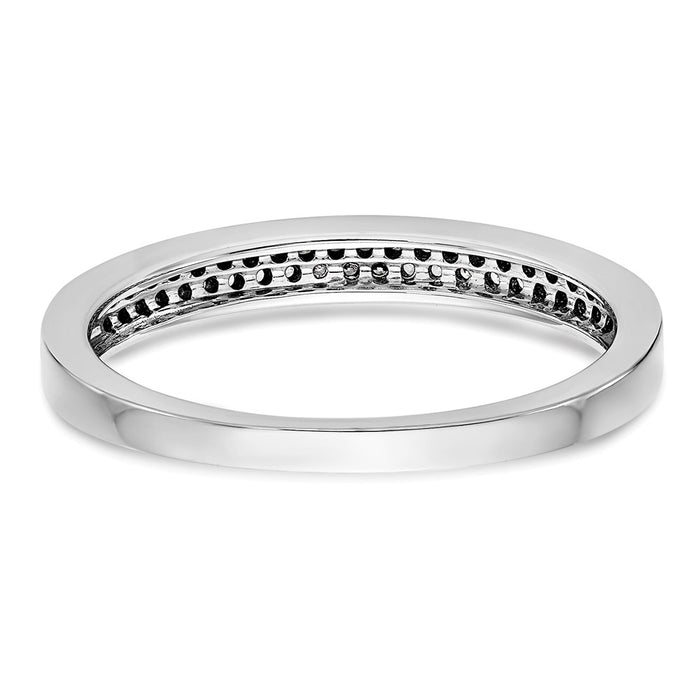 Buy Stylish 14K White Gold Micro Pave Diamond Band - 1/5 Carat Value!-5