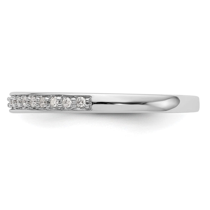Buy Exclusive 14K White Gold 1/8 Carat Diamond Eternity Band - Stylish Value-3