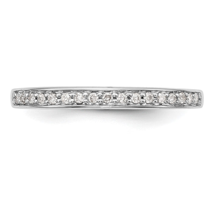Buy Exclusive 14K White Gold 1/8 Carat Diamond Eternity Band - Stylish Value-4