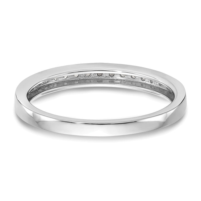 Buy Exclusive 14K White Gold 1/8 Carat Diamond Eternity Band - Stylish Value-5