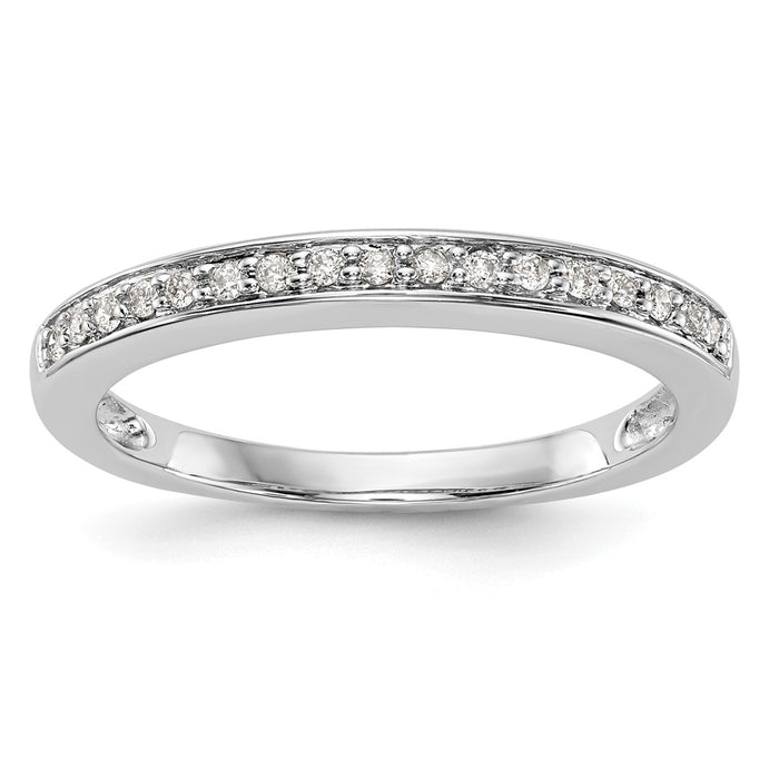 Buy Exclusive 14K White Gold 1/8 Carat Diamond Eternity Band - Stylish Value-1