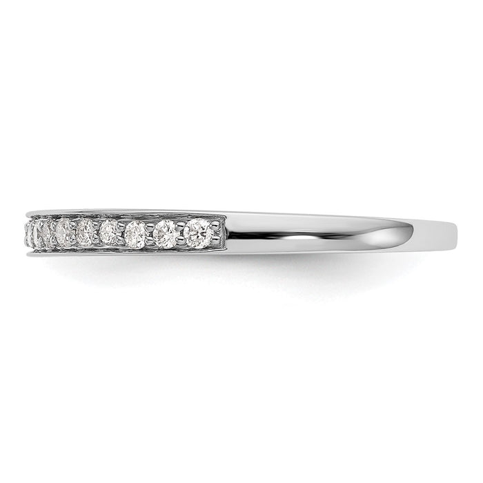 Buy Stylish 14K White Gold Diamond Eternity Band, 1/6 Carat Value Ring-3