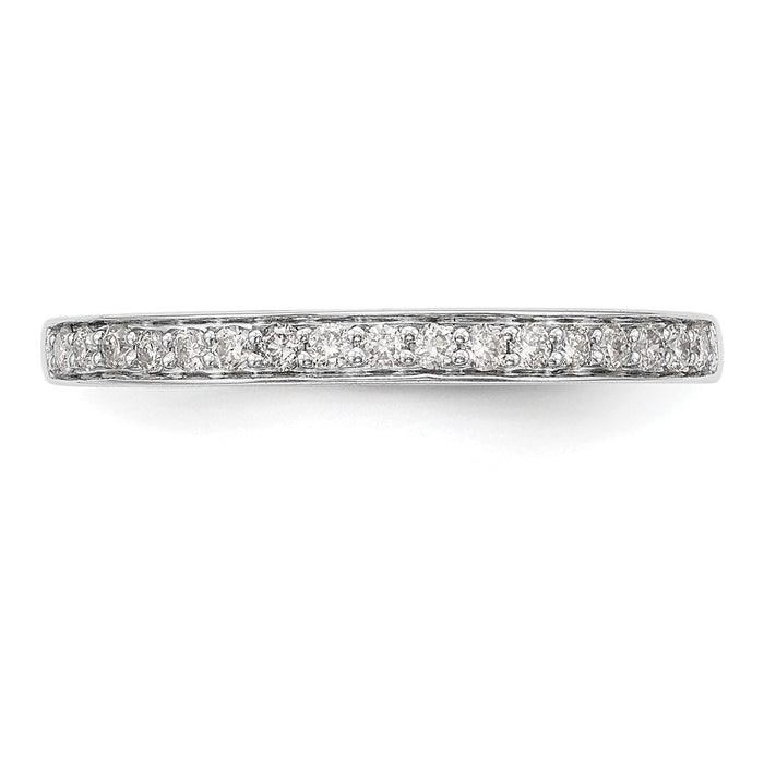 Buy Stylish 14K White Gold Diamond Eternity Band, 1/6 Carat Value Ring-4