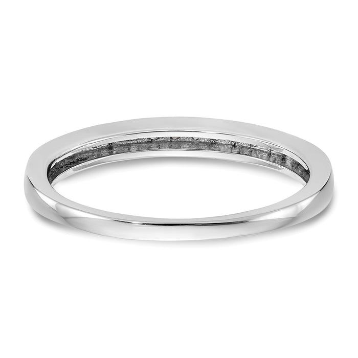 Buy Stylish 14K White Gold Diamond Eternity Band, 1/6 Carat Value Ring-5