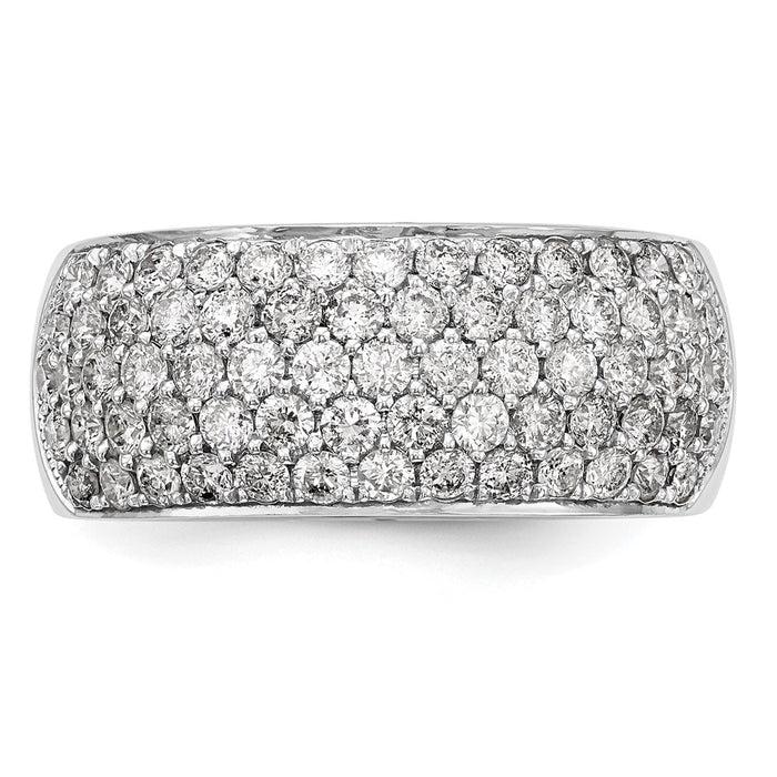 Order Stylish 14K White Gold Pave Diamond Band - 1.6 Carats, Luxury Value-4