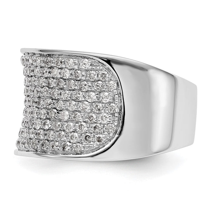 Buy Stylish 14K White Gold Full Diamond Eternity Band - 1 Carat, Affordable Luxury-3