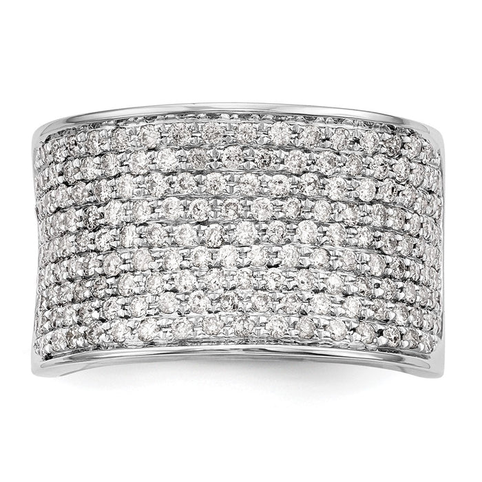 Buy Stylish 14K White Gold Full Diamond Eternity Band - 1 Carat, Affordable Luxury-4