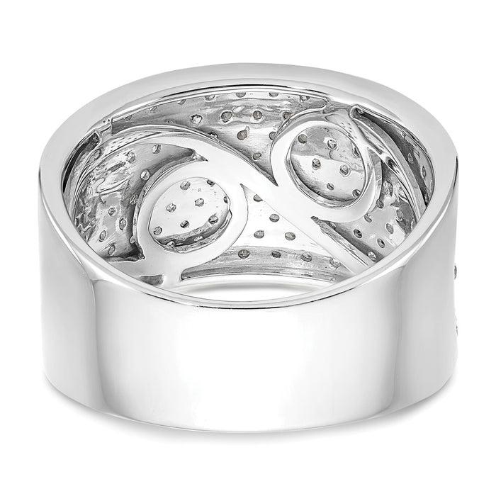 Buy Stylish 14K White Gold Full Diamond Eternity Band - 1 Carat, Affordable Luxury-5