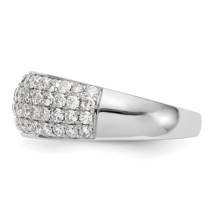 High-Quality 14K White Gold Micro Pave Diamond Band, 1.75 Carats - Stylish Value-3