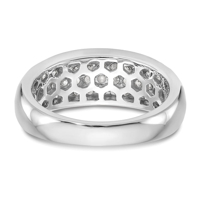 High-Quality 14K White Gold Micro Pave Diamond Band, 1.75 Carats - Stylish Value-5