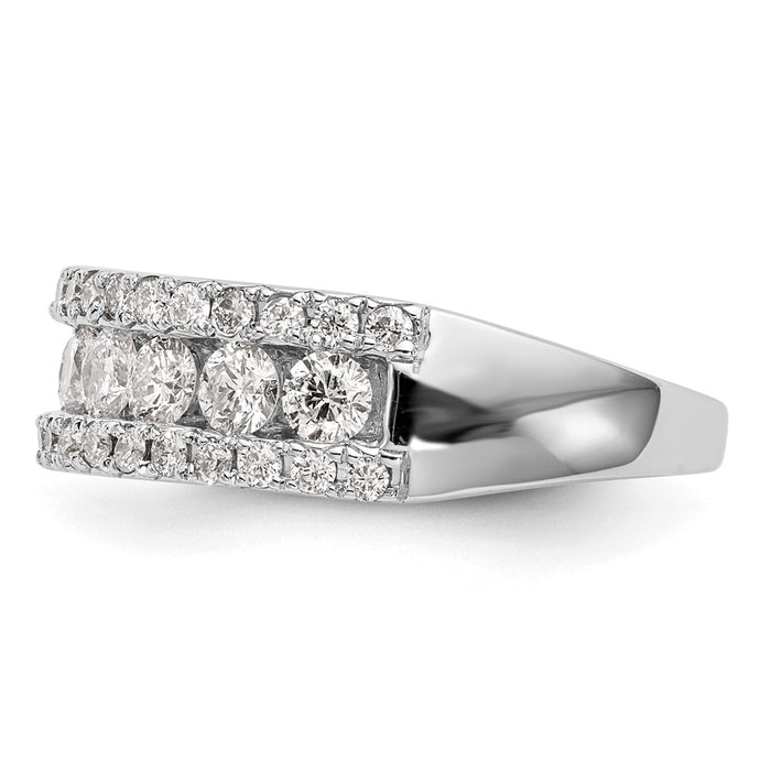 Buy 14K White Gold 1.5 Carat Full Diamond Eternity Band | Luxury Value Ring-3