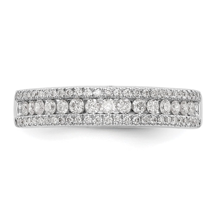 Buy Exclusive 14K White Gold 1/2 Carat Diamond Eternity Band - Stylish Luxury-4