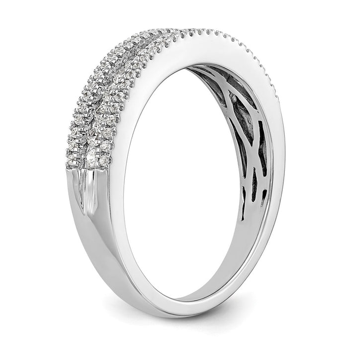 Buy Exclusive 14K White Gold 1/2 Carat Diamond Eternity Band - Stylish Luxury-6