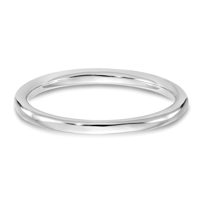 Buy Exclusive 14K White Gold Diamond Wedding Band, 1/20 Carat, Stylish Value-5