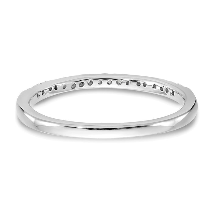 Buy Exclusive 14K White Gold Wedding Band Set with 1/8 Carat Diamonds - Stylish Value-5