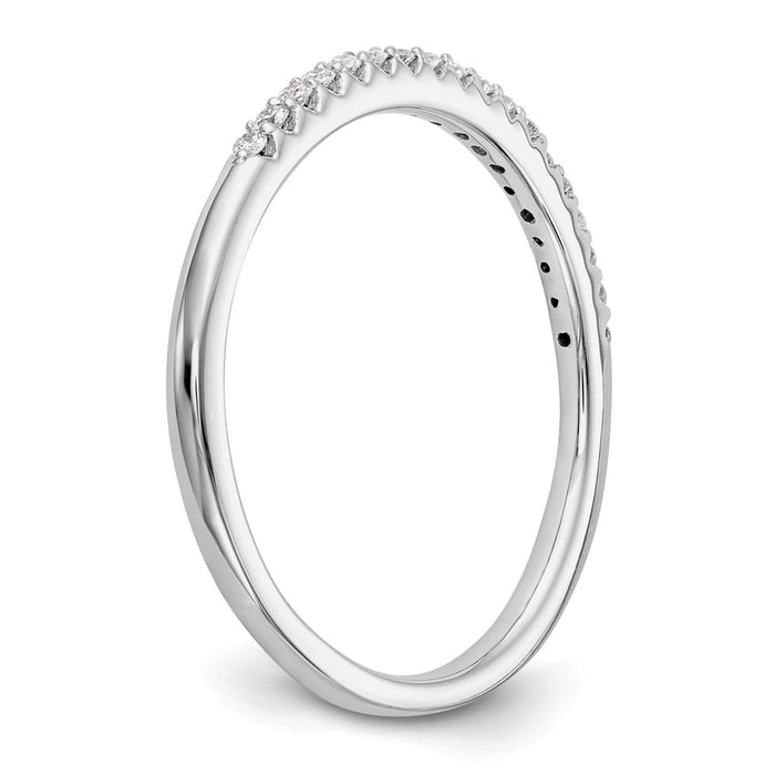 Buy Exclusive 14K White Gold Wedding Band Set with 1/8 Carat Diamonds - Stylish Value-6