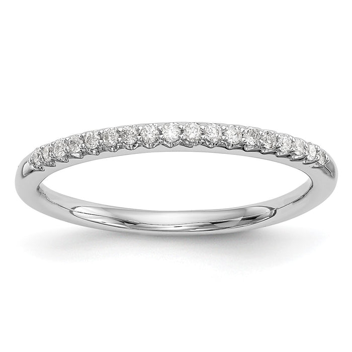 Buy Exclusive 14K White Gold Wedding Band Set with 1/8 Carat Diamonds - Stylish Value-1
