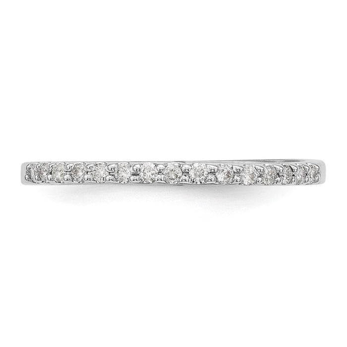 Buy Exclusive 14K White Gold Wedding Band Set with 1/8 Carat Diamonds - Stylish Value-4