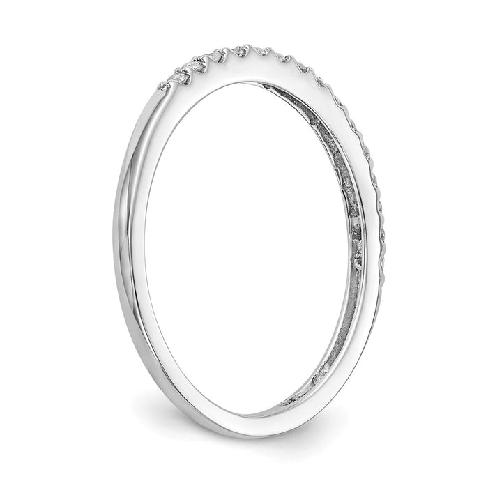 Buy Exclusive 14K White Gold Wedding Band Set with 1/8 Carat Diamonds - Stylish Value-6